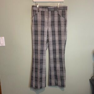 $3 BUNDLE ITEM Farah Plaid Flare Pants Vintage Style Bootcut Trousers Y2K
